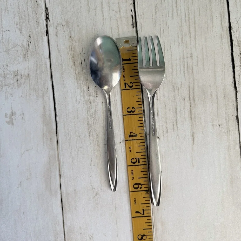 Vtg International Insico Stainless Flatware 34‎ Pcs Lot MCM Spoons Nassau USA